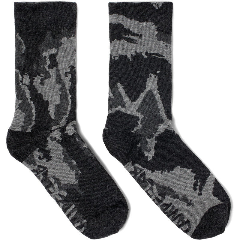 Camperlab Unisex Socks In Black,grey