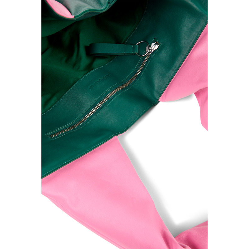 CAMPERLAB Buenasnoches - Unisex Taschen & Brieftaschen - Grün,Rosa, Größe , Glattleder
