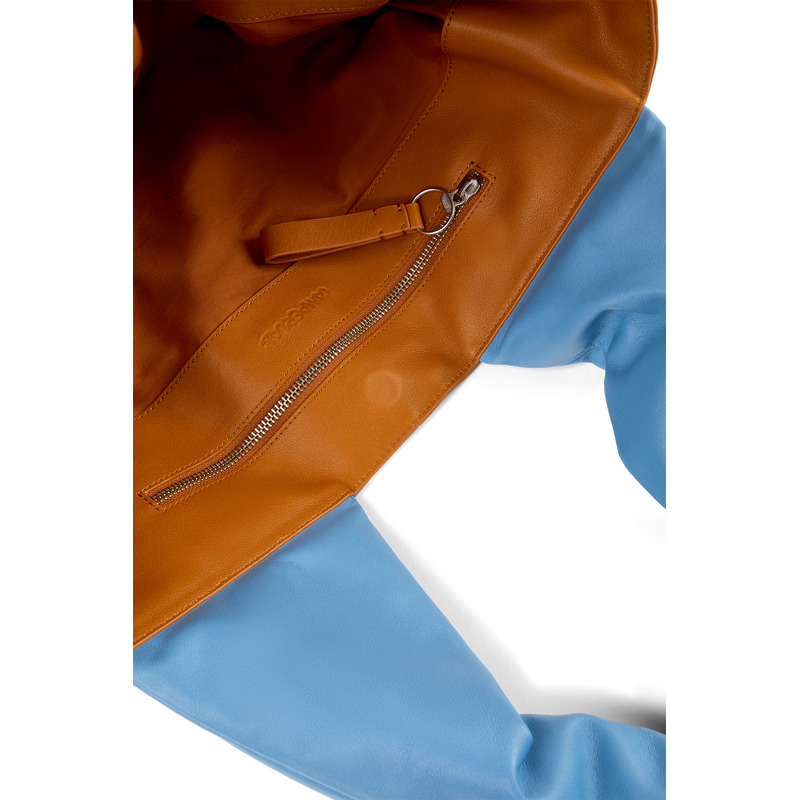 CAMPERLAB Buenasnoches - Unisex Taschen & Brieftaschen - Braun ,Blau, Größe , Glattleder