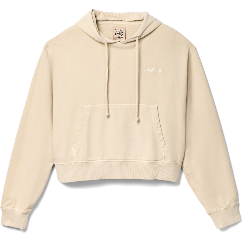 Camper Hoodie - Apparel For Unisex - Beige, Size , Cotton Fabric