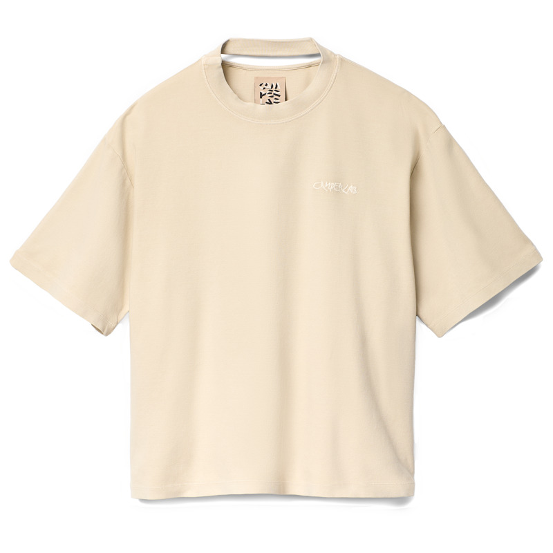 Camper T-Shirt - Apparel For Unisex - Beige, Size , Cotton Fabric