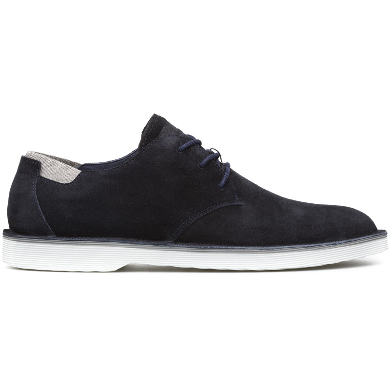 CAMPER Morrys - Zapatos de vestir para Hombre - Azul, talla 46, Ante o Piel Vuelta