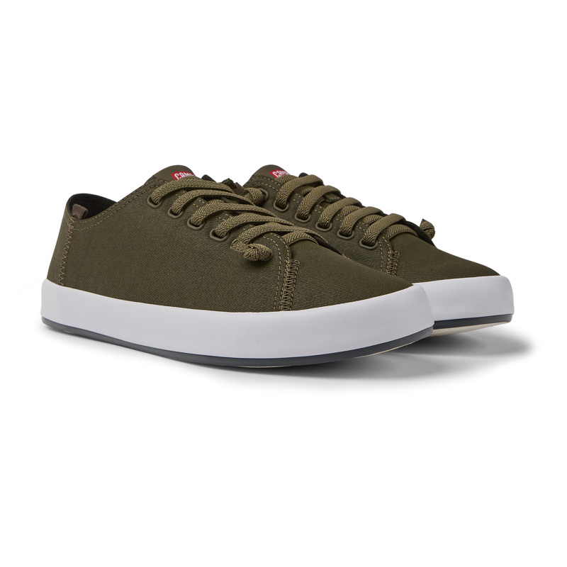 CAMPER Andratx - Sneakers For Men - Green, Size 39, Cotton Fabric