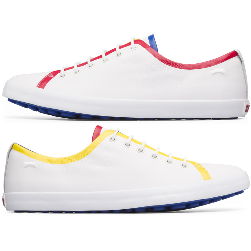 CAMPER Twins - Zapatillas para Hombre - Blanco, talla 39, Piel Lisa