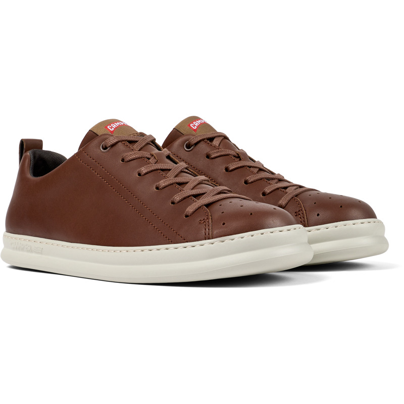 Camper Runner - Sneakers For Men - Brown, Size 43, Smooth Leather