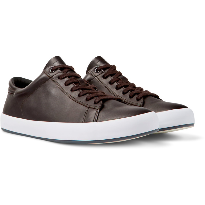 CAMPER Andratx - Sneakers For Men - Brown, Size 40, Smooth Leather