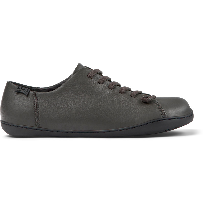 Camper Peu - Lace-Up For Men - Grey, Size 47, Smooth Leather