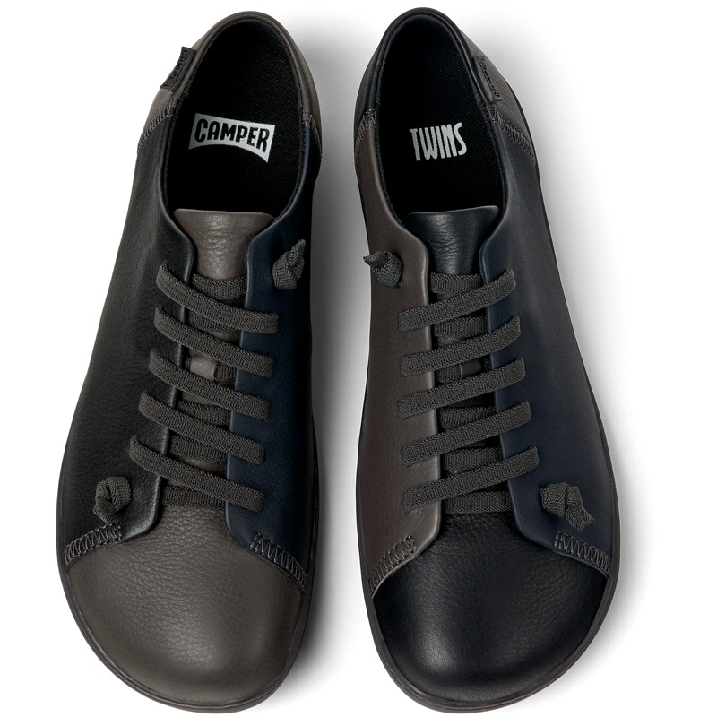 CAMPER Twins - Casual For Men - Black,Grey,Blue, Size 43, Smooth Leather