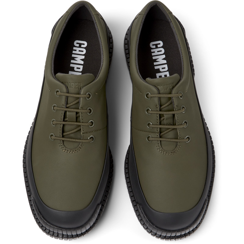 CAMPER Pix - Formal Shoes For Men - Green,Black, Size 44, Smooth Leather