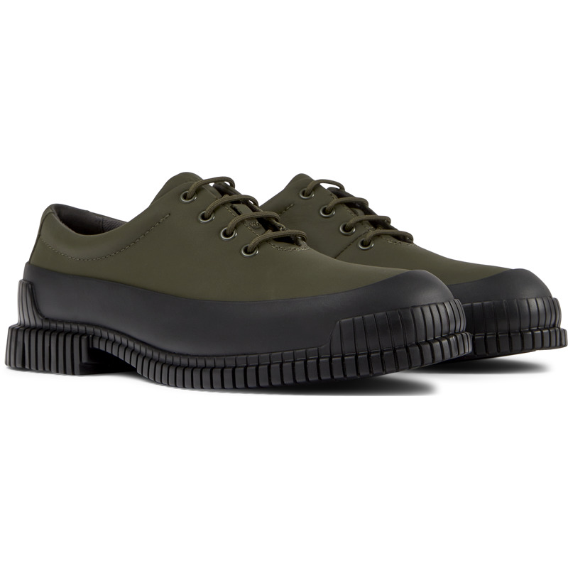 CAMPER Pix - Formal Shoes For Men - Green,Black, Size 42, Smooth Leather