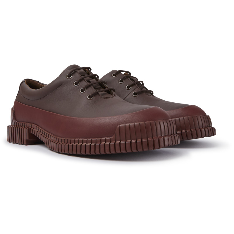 Camper Pix - Zapatos De Vestir Para Hombre - Marron, Burdeos, Talla 10.5, Piel Lisa