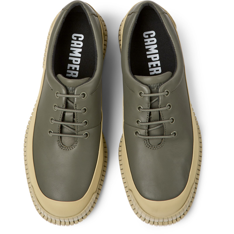 CAMPER Pix - Formal Shoes For Men - Green,Beige, Size 40, Smooth Leather
