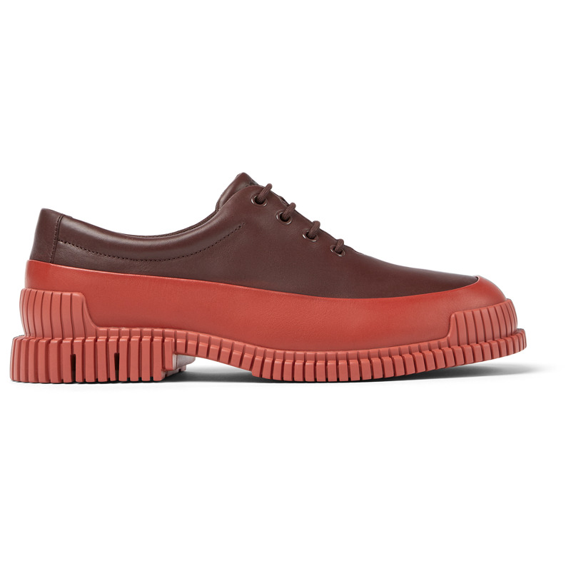 CAMPER Pix - Lace-up For Men - Burgundy,Red, Size 46, Smooth Leather