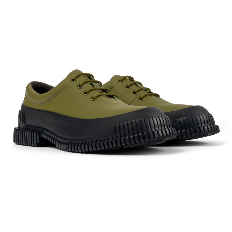 CAMPER Pix - Elegante Schuhe Für Herren - Grün,Schwarz, Größe 43, Glattleder