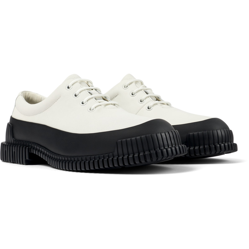 Camper Pix - Zapatos De Vestir Para Hombre - Blanco, Negro, Talla 45, Piel Lisa