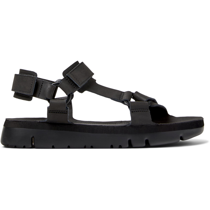 CAMPER Oruga - Sandalias para Hombre - Negro, talla 39, Piel Lisa