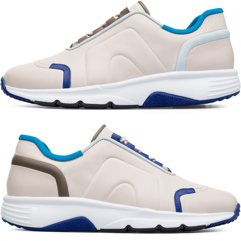 Camper Twins, Sneaker Herren, Beige|Blau|Grau, Größ|e 39 (EU), K100488 001 Camper Twins, Sneaker Herren, Beige|Blau|Grau, Größ|e 39 (EU), K100488 001