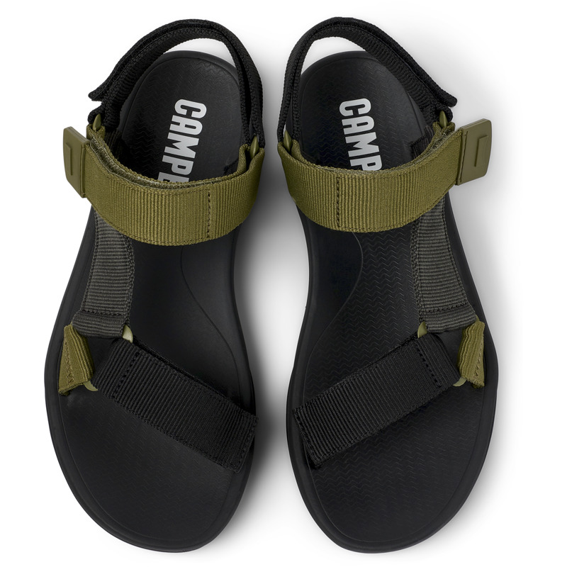CAMPER Match - Sandals For Men - Black,Grey,Green, Size 39, Cotton Fabric