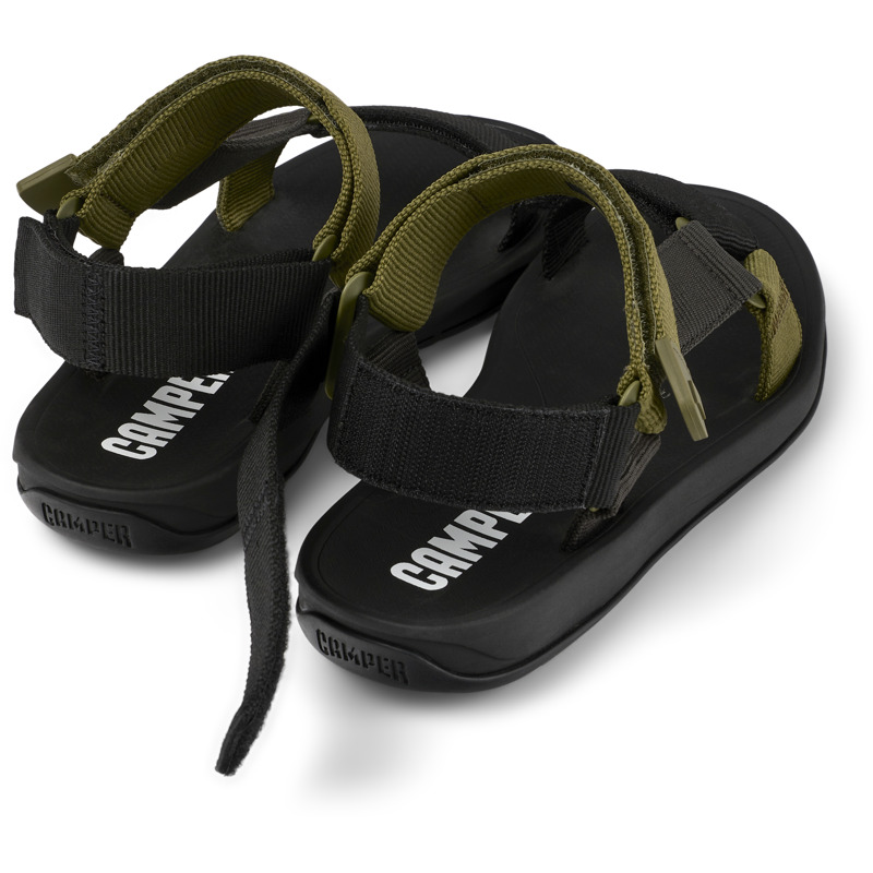Camper Match - Sandals For Men - Black, Grey, Green, Size 39, Cotton Fabric