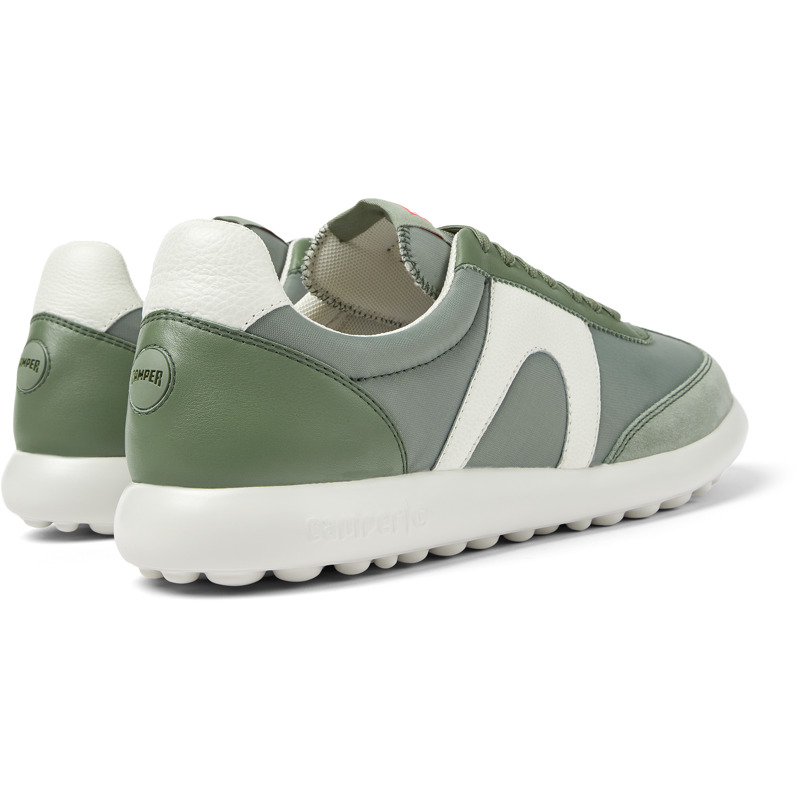Camper Pelotas Xlite - Sneakers For Men - Green, Size 45, Cotton Fabric/Smooth Leather