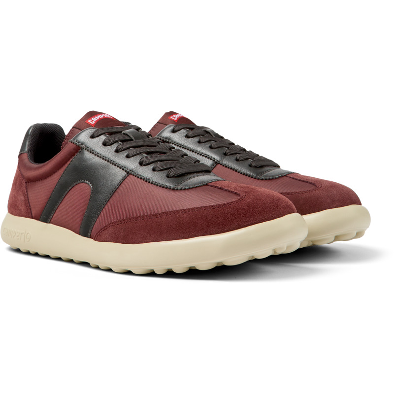 Camper Pelotas Xlite - Sneakers For Men - Burgundy, Size 39, Cotton Fabric/Smooth Leather