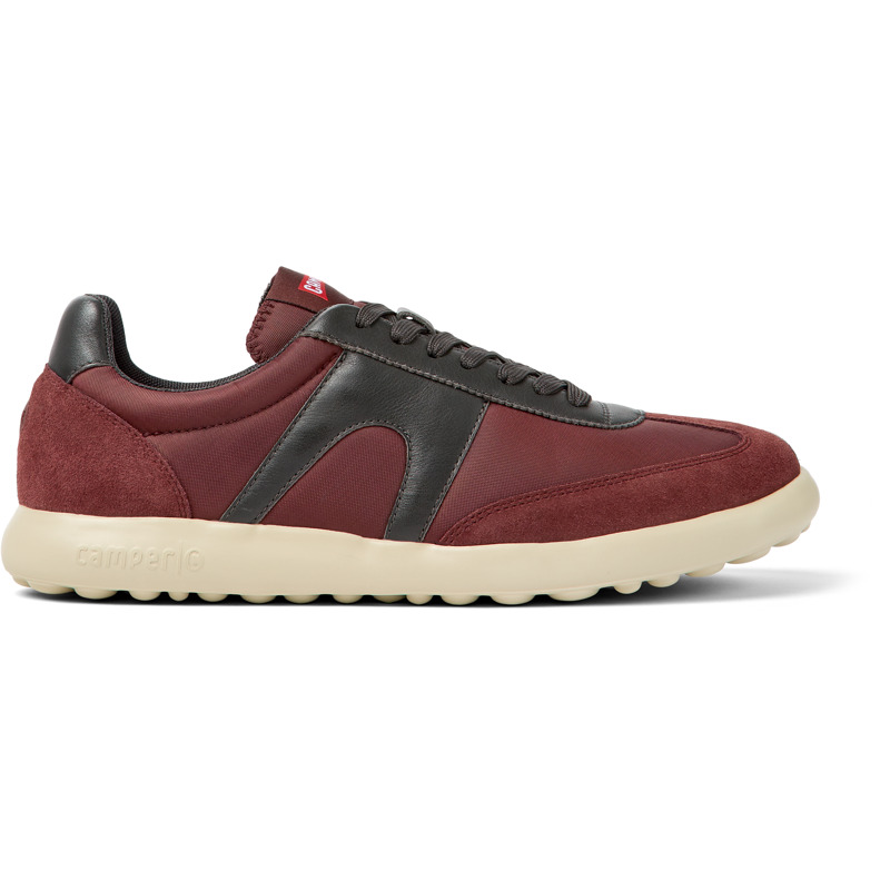 Camper Pelotas Xlite - Sneakers For Men - Burgundy, Size 42, Cotton Fabric/Smooth Leather
