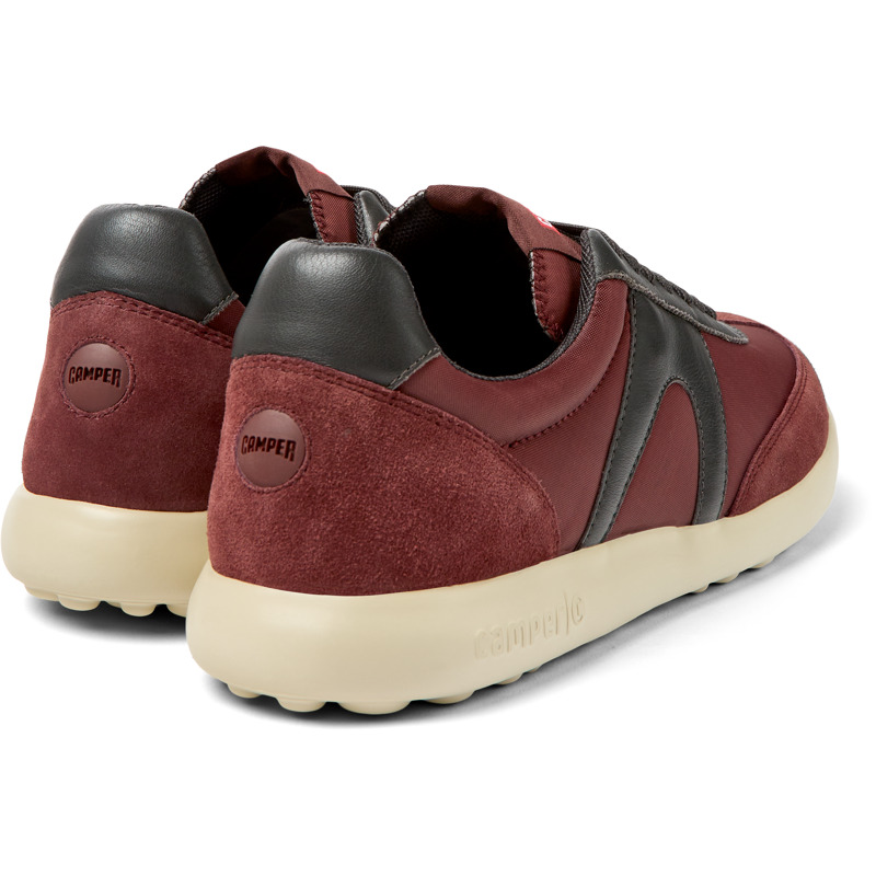 Camper Pelotas Xlite - Sneakers For Men - Burgundy, Size 44, Cotton Fabric/Smooth Leather