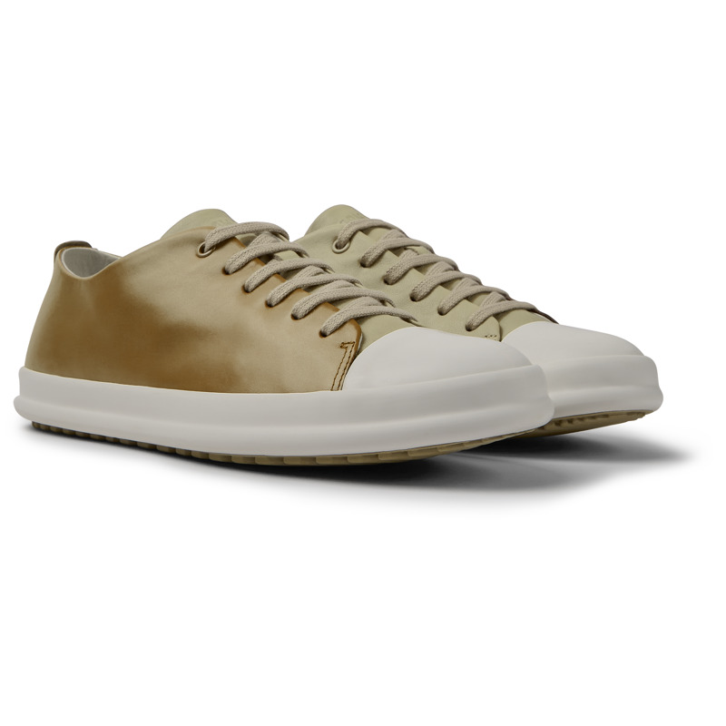 Camper Twins - Sneakers Para Hombre - Beige, Marron, Talla 8, Piel Lisa