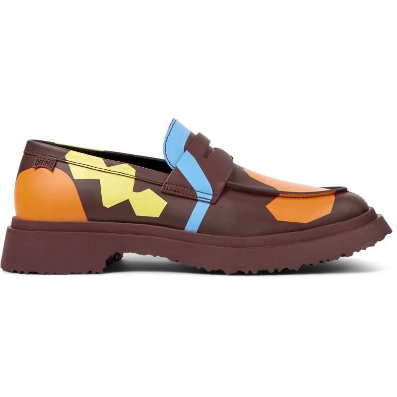 CAMPER Twins - Zapatos de vestir para Hombre - Burdeos,Azul,Naranja, talla 39, Piel Lisa
