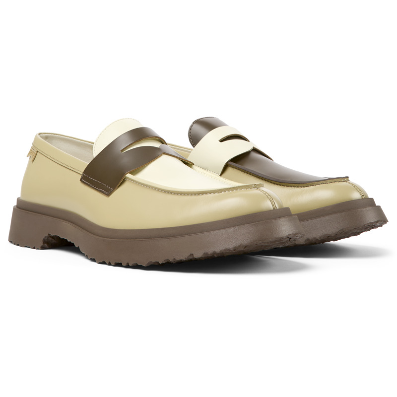 CAMPER Twins - Formal Shoes For Men - Beige,White,Brown, Size 41, Smooth Leather