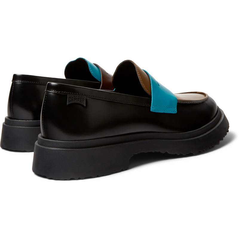 CAMPER Twins - Loafers For Men - Black,Blue,Brown, Size 44, Smooth Leather
