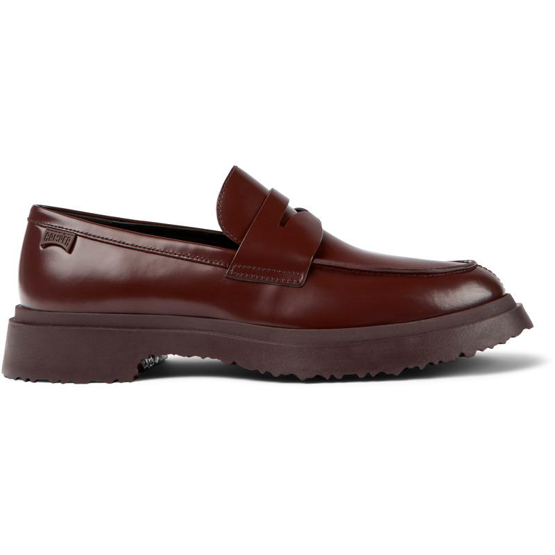 CAMPER Walden - Loafers For Men - Burgundy, Size 42, Smooth Leather