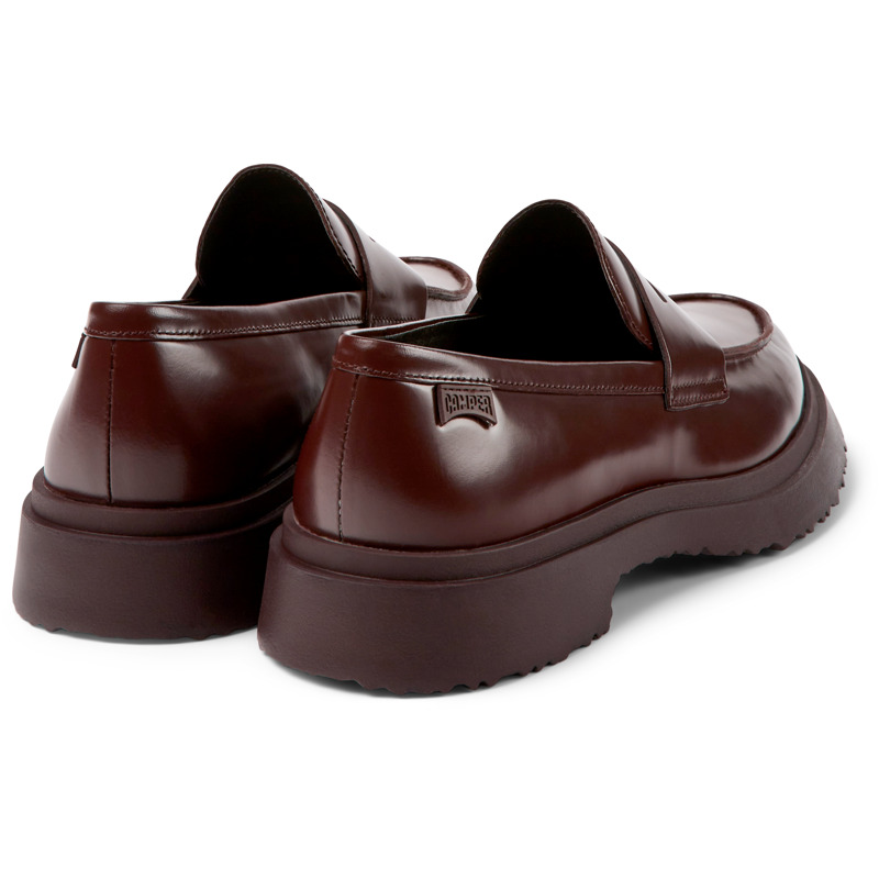 Camper Walden - Loafers For Men - Burgundy, Size 40, Smooth Leather