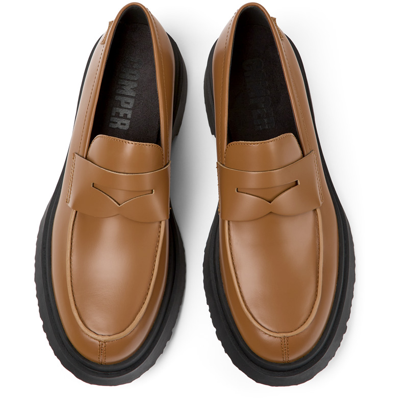 CAMPER Walden - Chaussures Habillées Pour Homme - Marron, Taille 46, Cuir Lisse