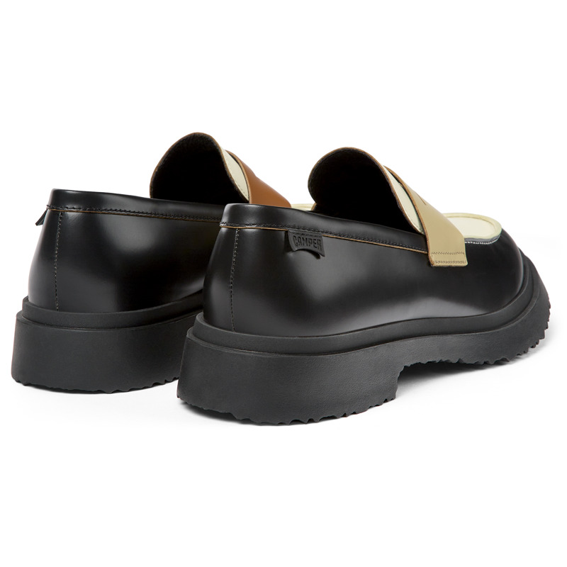 CAMPER Twins - Elegante Schuhe Für Herren - Schwarz,Weiß,Beige, Größe 43, Glattleder