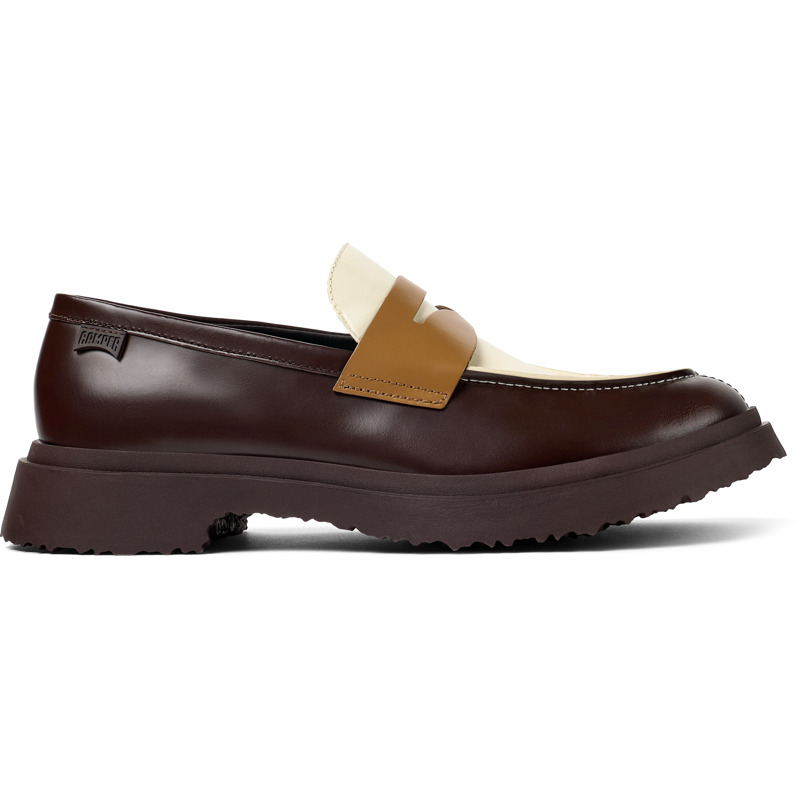 CAMPER Twins - Elegante Schuhe Für Herren - Braun ,Weiß, Größe 40, Glattleder