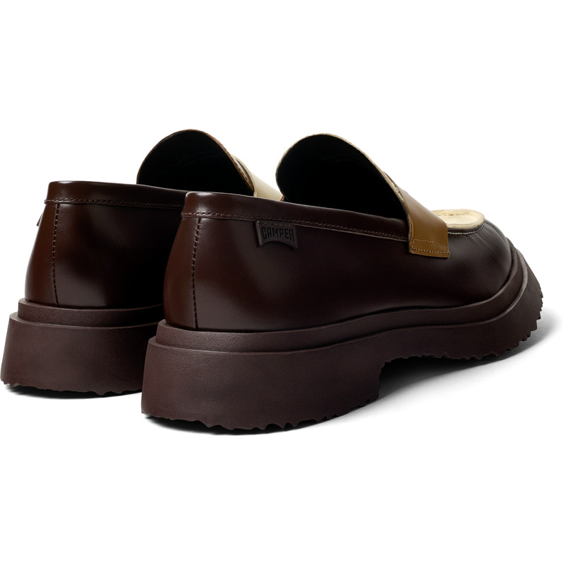 CAMPER Twins - Elegante Schuhe Für Herren - Braun ,Weiß, Größe 40, Glattleder