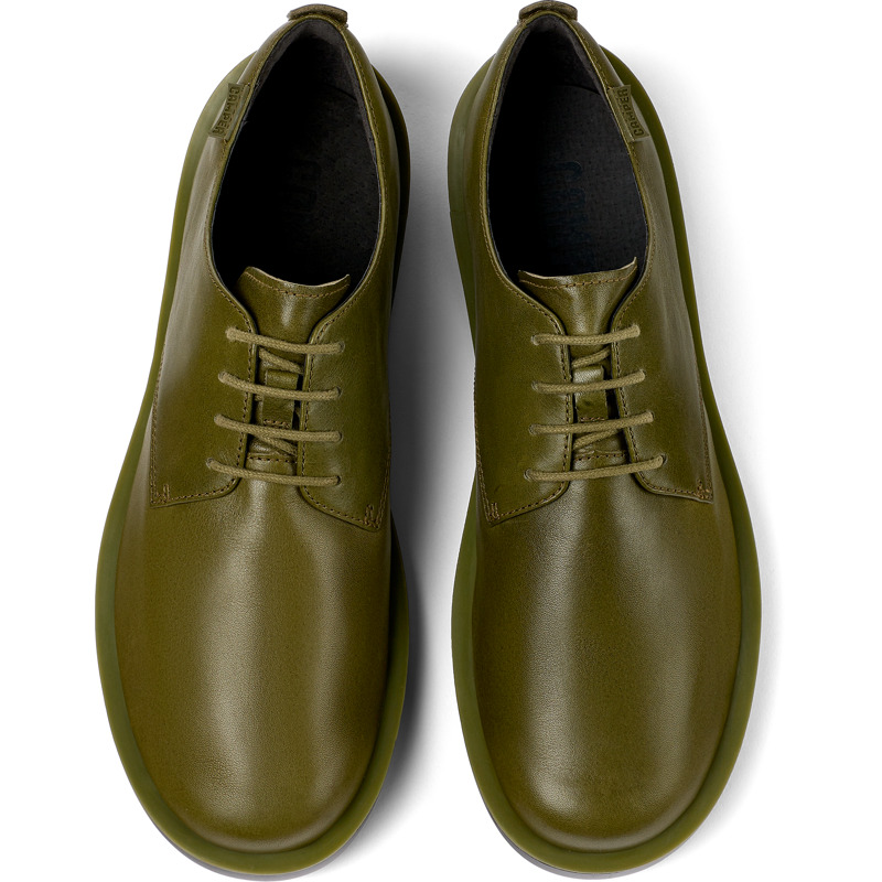 CAMPER Wagon - Chaussures Habillées Pour Homme - Vert, Taille 45, Cuir Lisse
