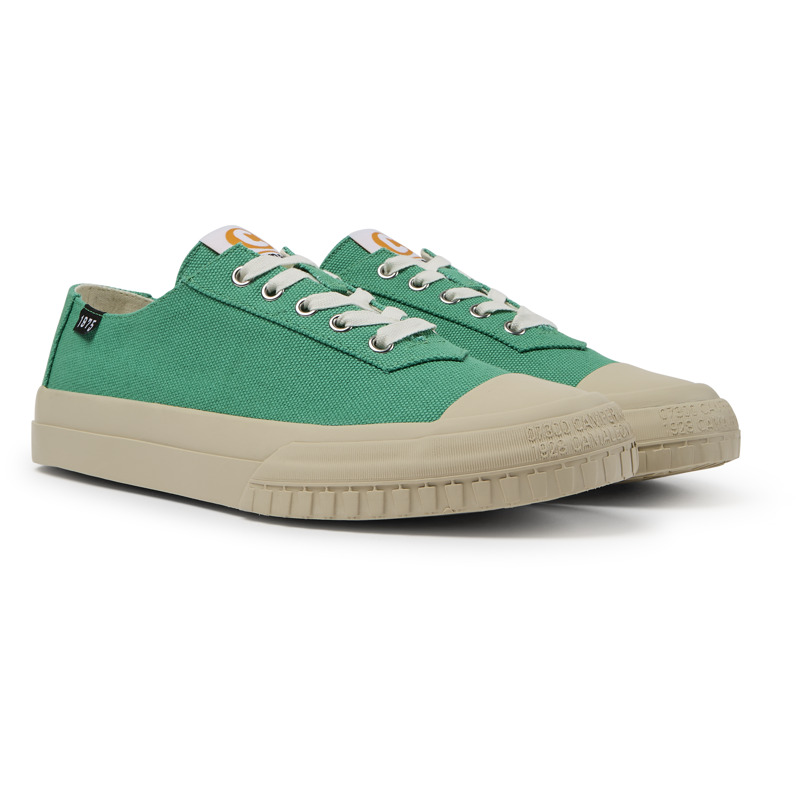CAMPER Camaleon - Sneakers For Men - Green, Size 42, Cotton Fabric