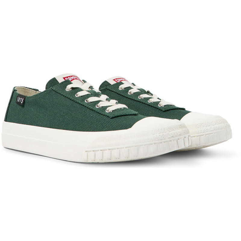 CAMPER Camaleon - Sneakers For Men - Green, Size 44, Cotton Fabric