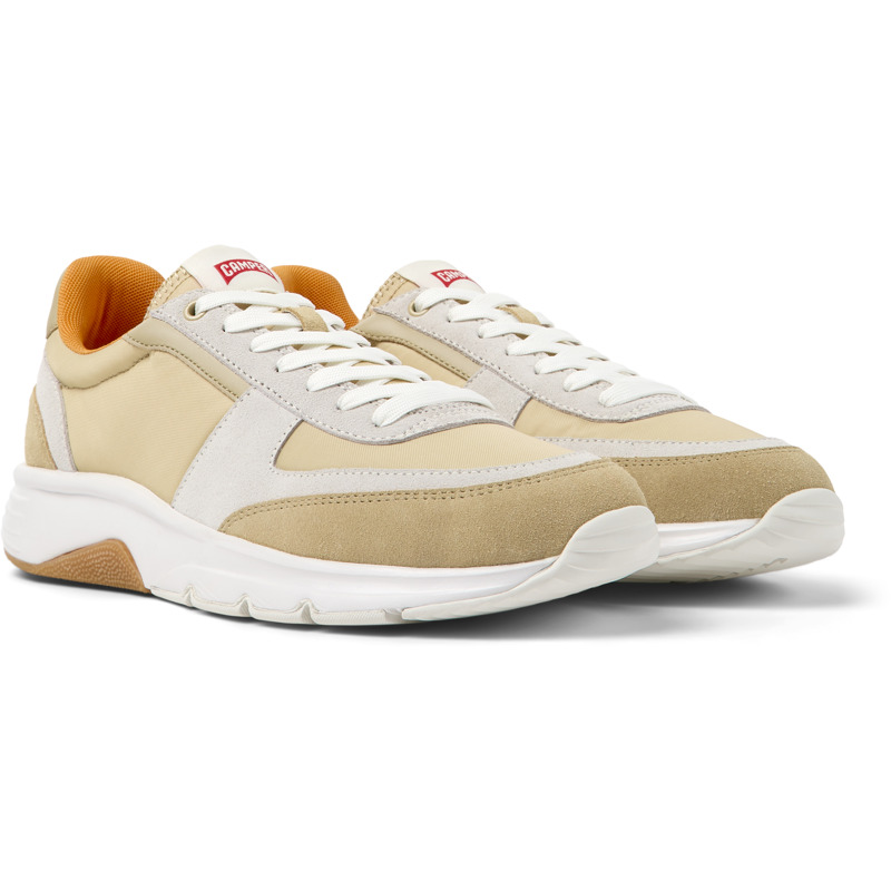 Camper Drift - Sneakers For Men - Beige, White, Size 42, Cotton Fabric