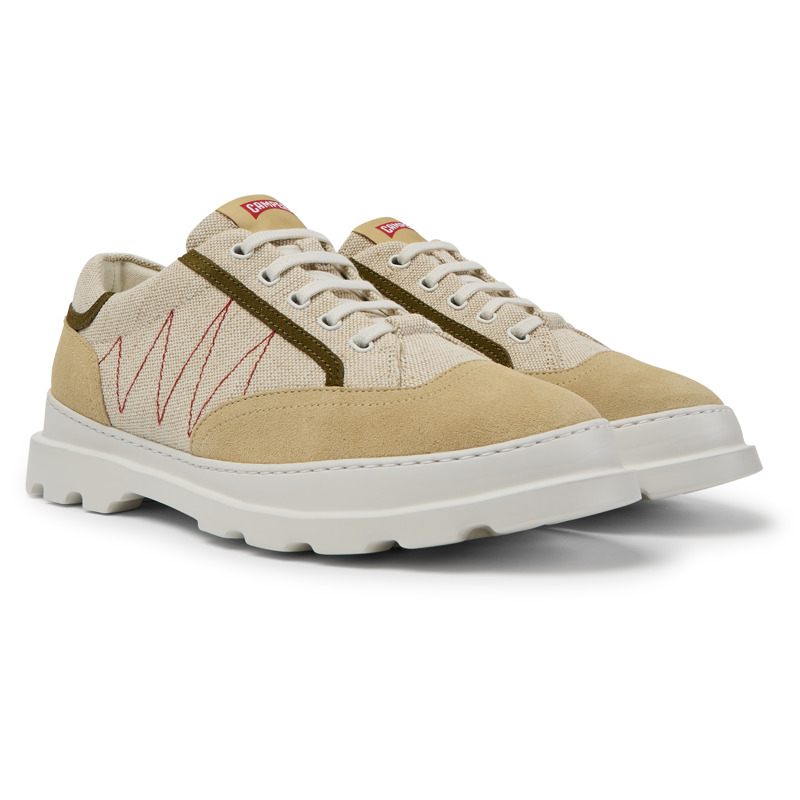 CAMPER Brutus - Casual For Men - Beige, Size 8, Cotton Fabric