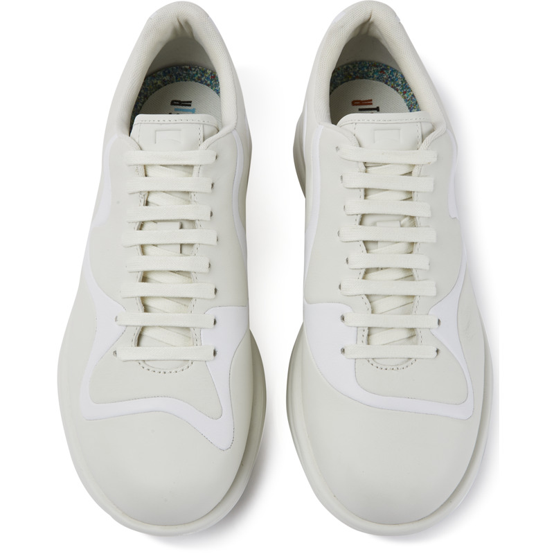 CAMPER Twins - Sneakers For Men - White, Size 41, Smooth Leather