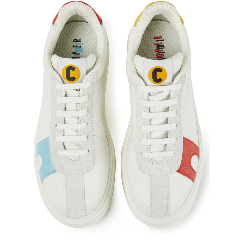 CAMPER Twins - Sneakers For Men - White, Size 46, Smooth Leather