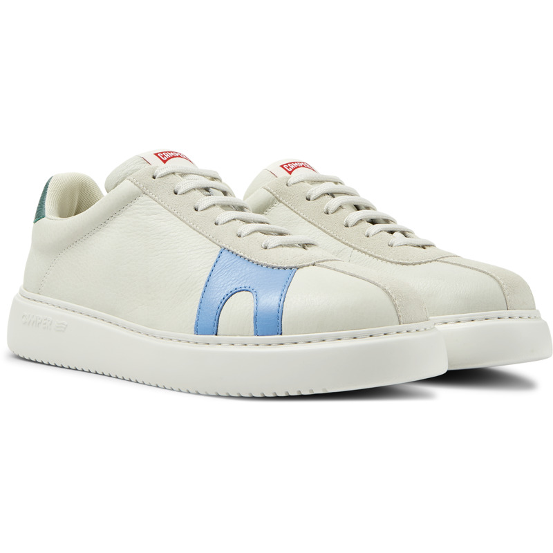CAMPER Twins - Sneakers For Men - White, Size 39, Smooth Leather