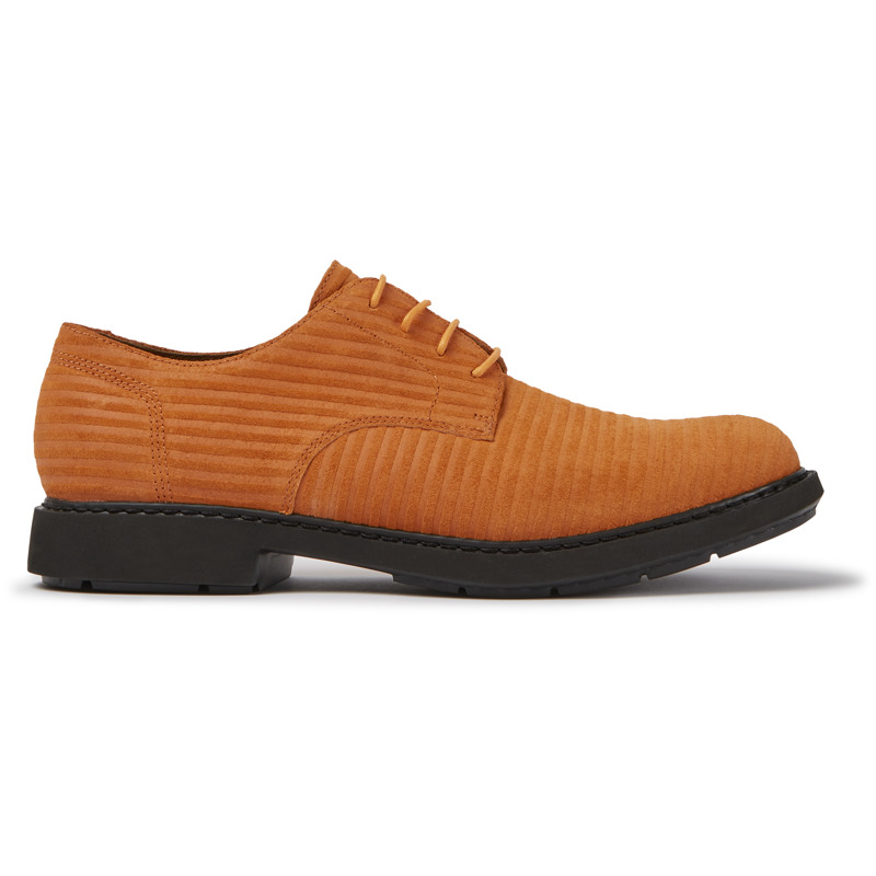 CAMPER Twins - Zapatos de vestir para Hombre - Naranja, talla 43, Ante o Piel Vuelta