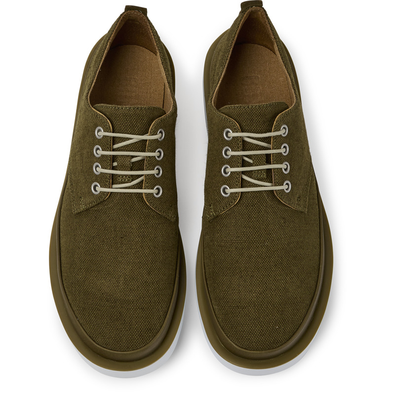 CAMPER Wagon - Casual For Men - Green, Size 43, Cotton Fabric/Smooth Leather