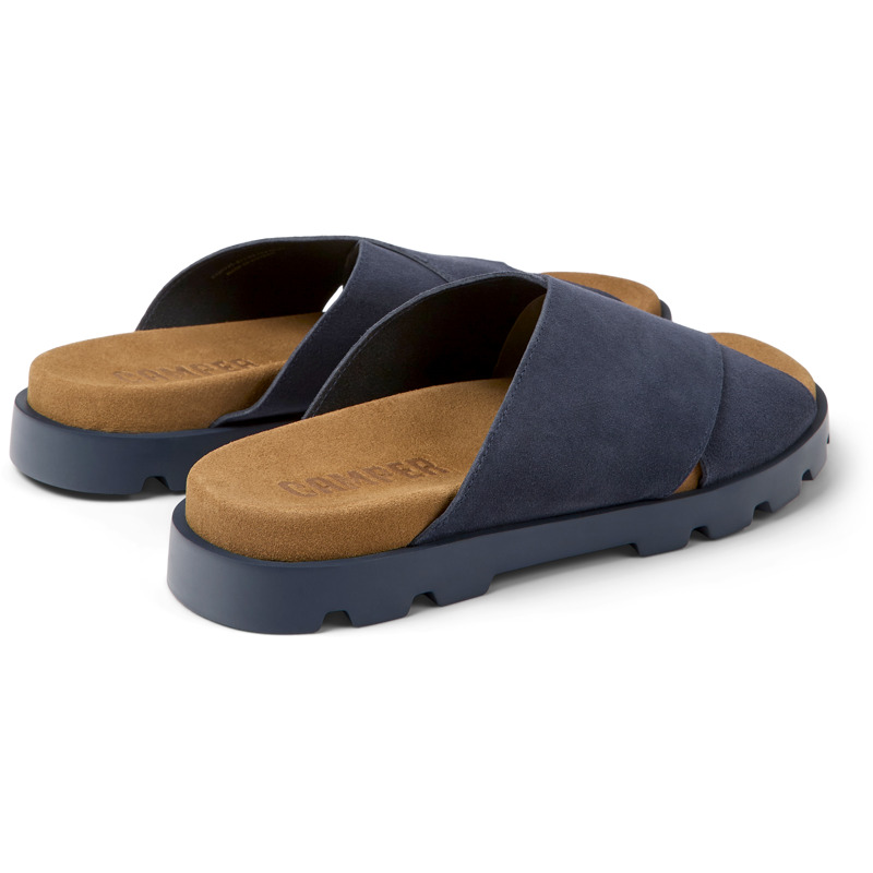 CAMPER Brutus Sandal - Sandals For Men - Blue, Size 46, Suede
