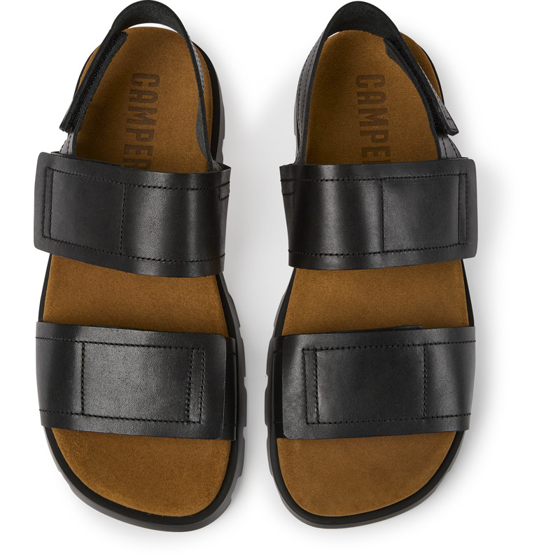 CAMPER Brutus Sandal - Πέδιλα Για Ανδρικα - Μαύρο, Μέγεθος 41, Smooth Leather