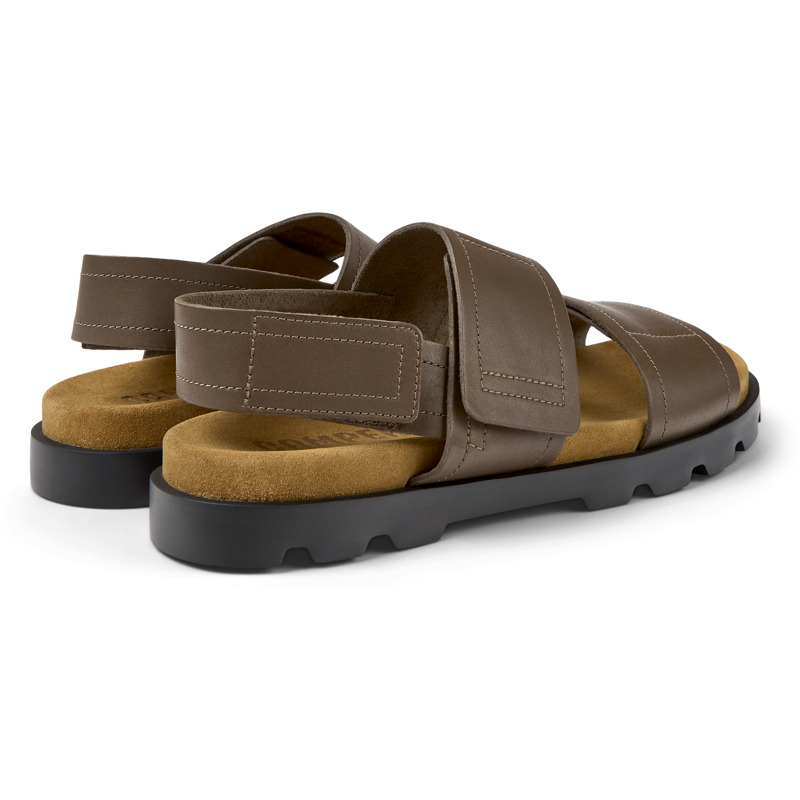 CAMPER Brutus Sandal - Sandals For Men - Brown, Size 43, Smooth Leather